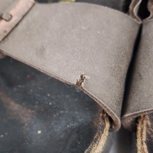 Birkenstock Sandals PARTS OR REPAIR 37EU 3US Slip On Arizona Brown Leather 240 - Picture 6 of 10